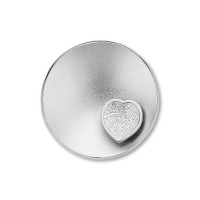 Sphere heart zilver 25mm