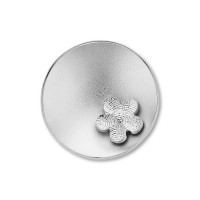 Sphere flower zilver 30mm